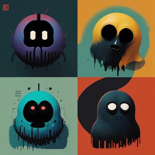 Abstract Portrait of Faceless Character