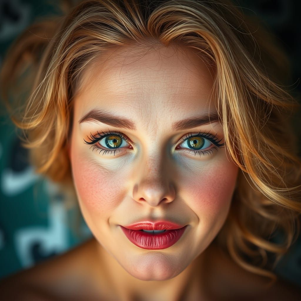 Beautiful Redhead Woman Generated by AI