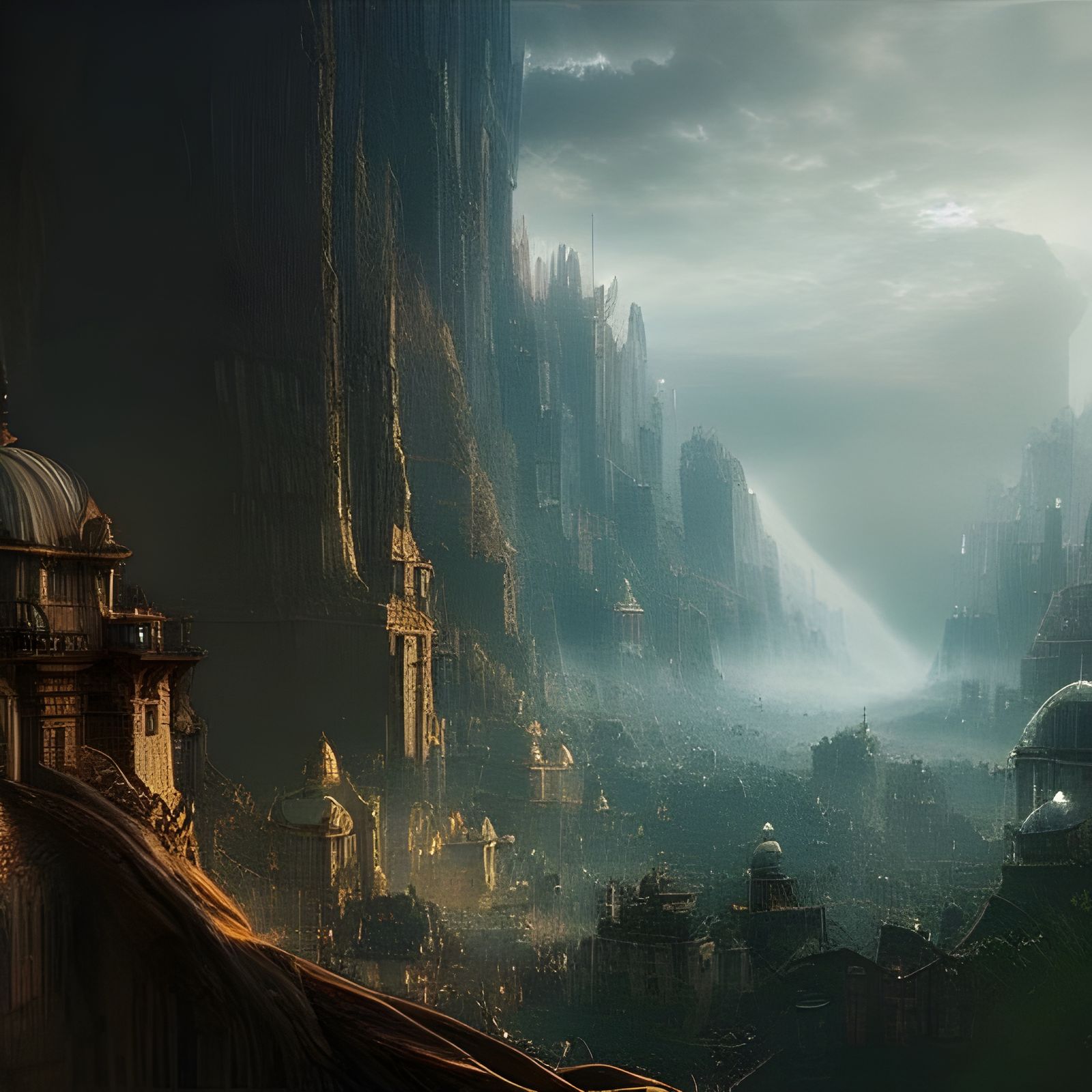 Conflicting Emotions in Dramatic Digital Painting