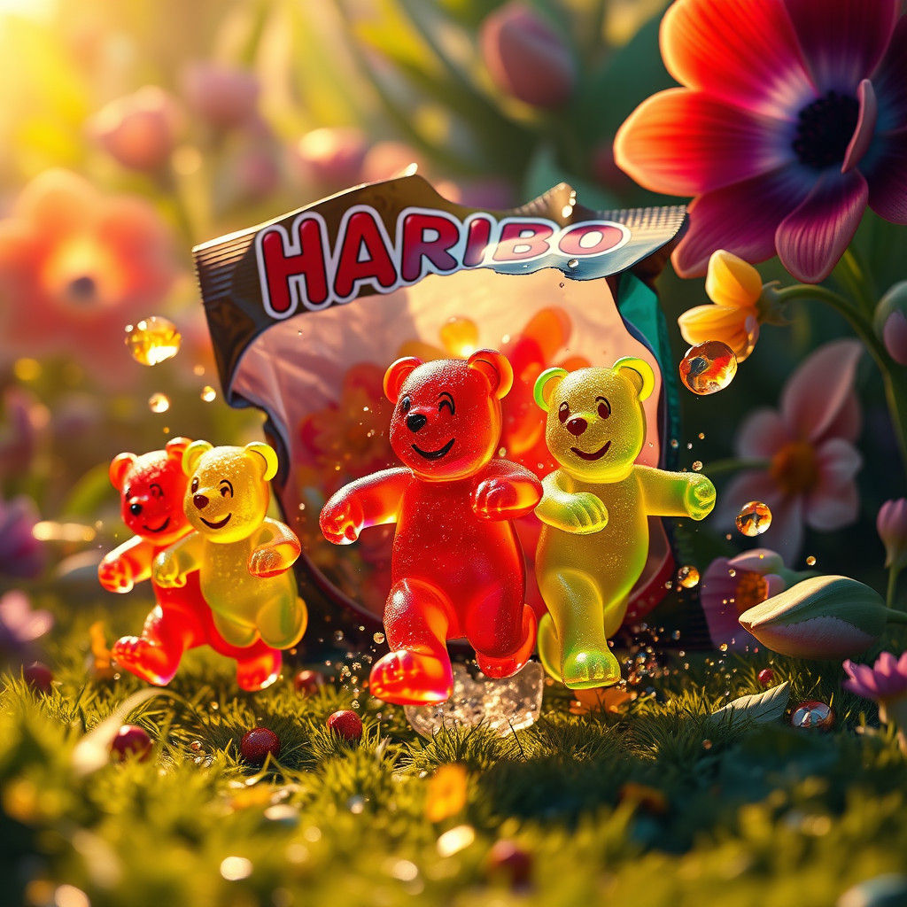 Gummy Bears Escape to a Fantastical World