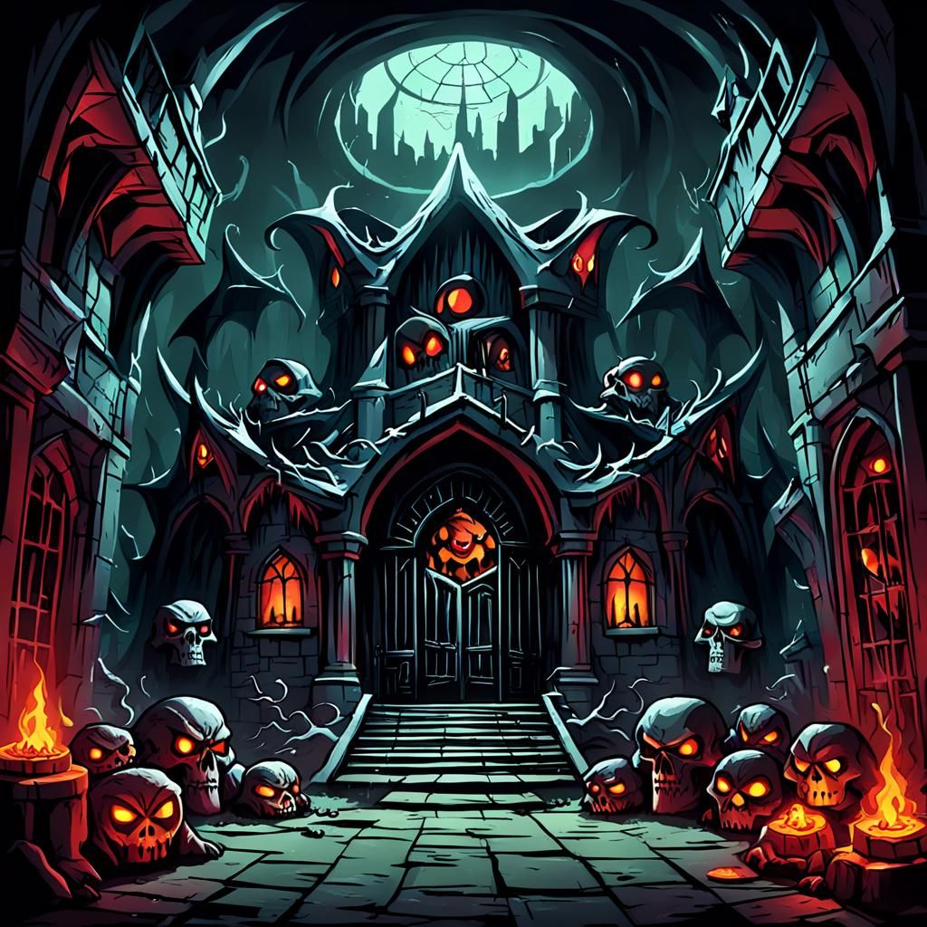 AI Generated Image of an Evil Lair