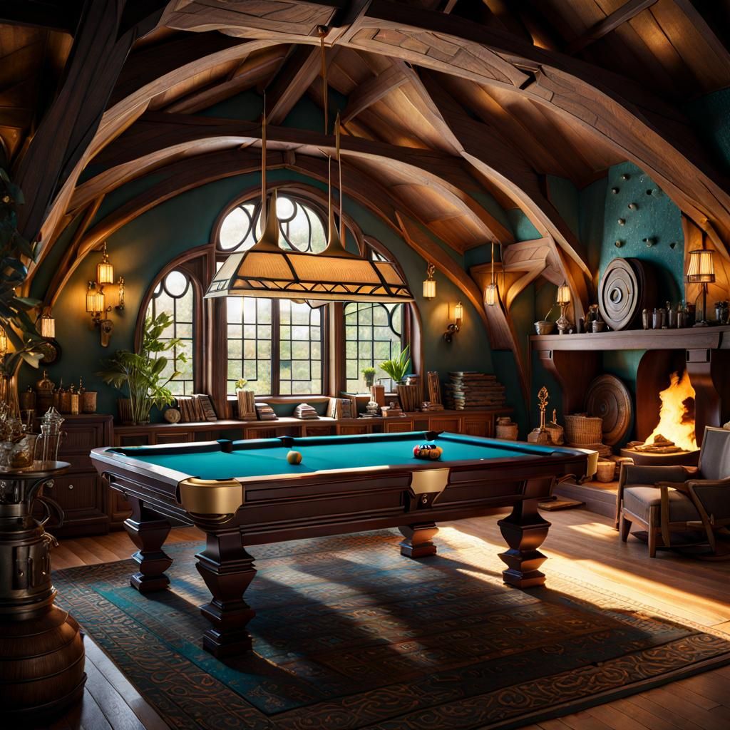 Hobbit billiard room