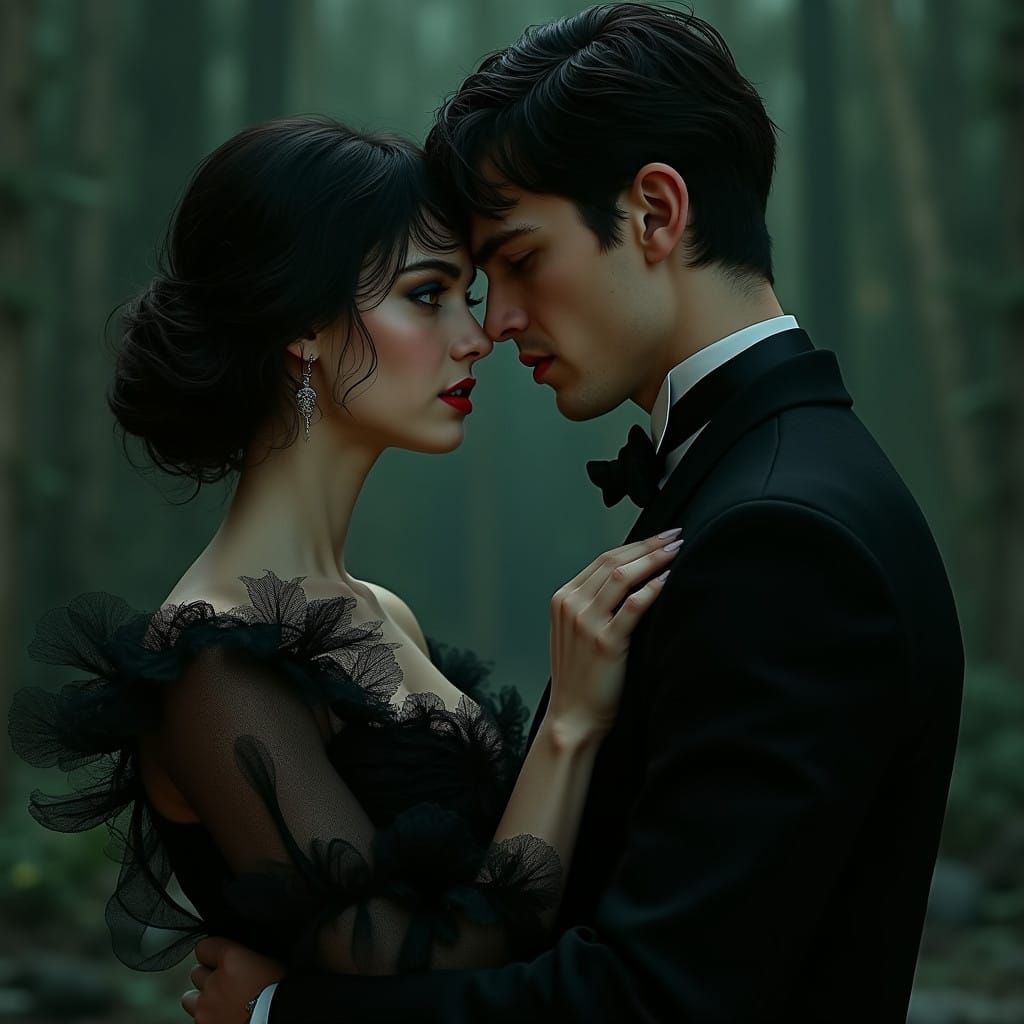 Gothic Vampire Romance in Dark, Moody Style