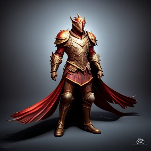 Armored Phoenix Knight Concept Art
