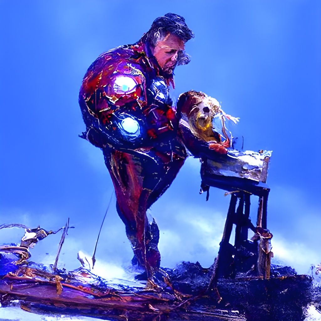 Avengers: Endgame as Oil Painting