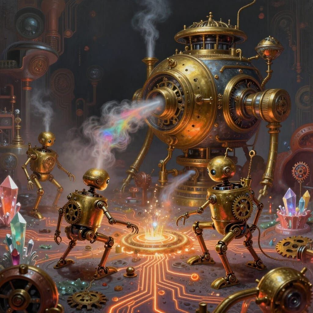 Steampunk Nano-Bots in Microscopic World