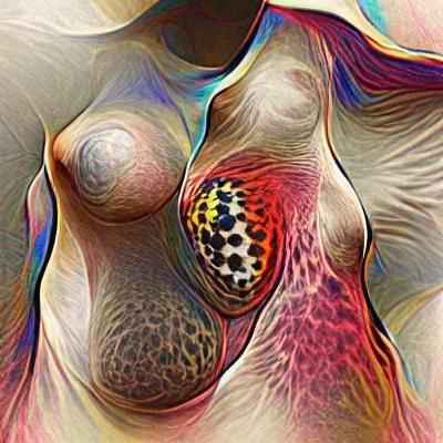 Maximalist Female Figure with Intricate Details