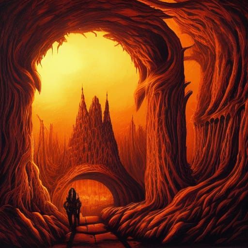 Grotesque Political Sandwich Consumed in Arcane Setting