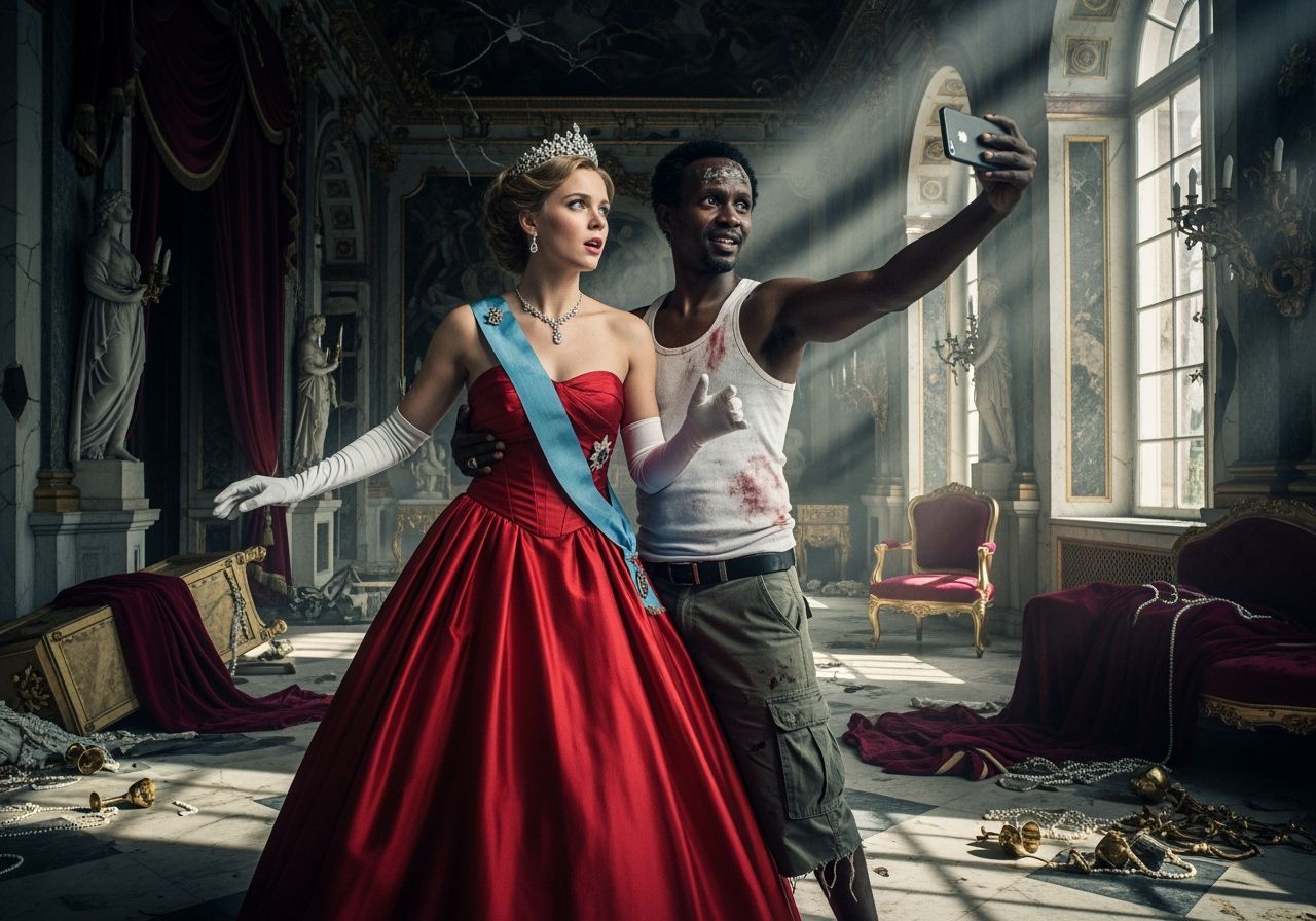 Countess Held by Pirate in Pillaged Palace