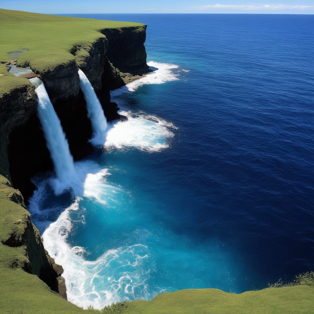 Ocean Waterfall Concept Art
