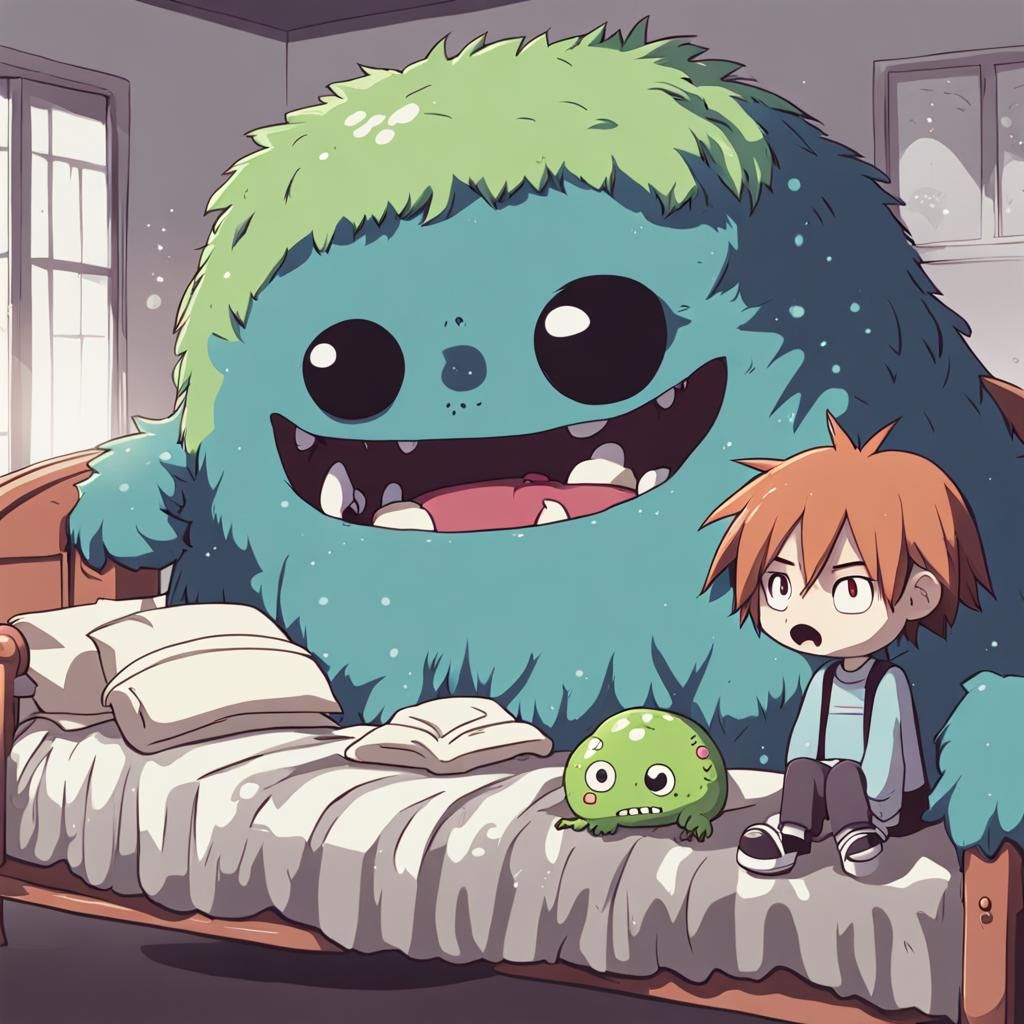 Anime Monster Friend Tired of Annoying Kid
