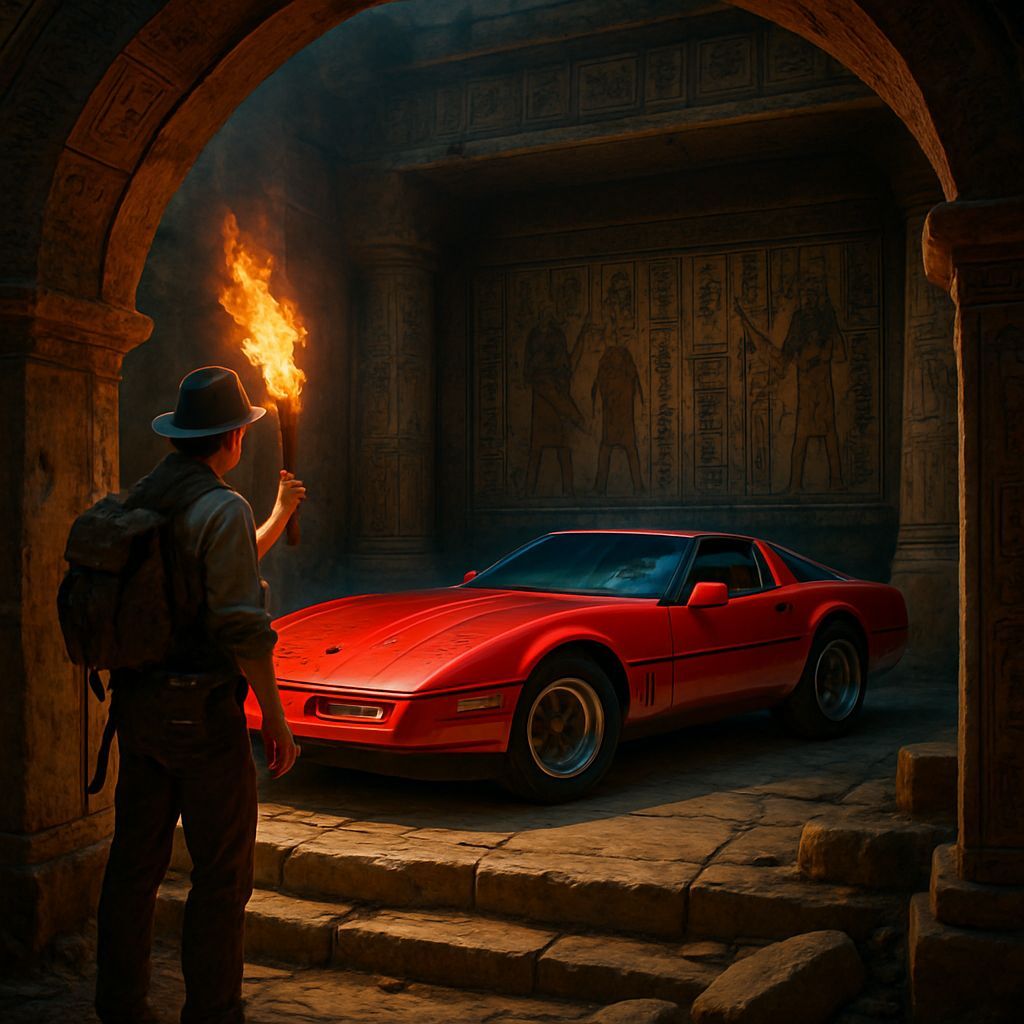 Corvette Discovery in Ancient Egyptian Tomb