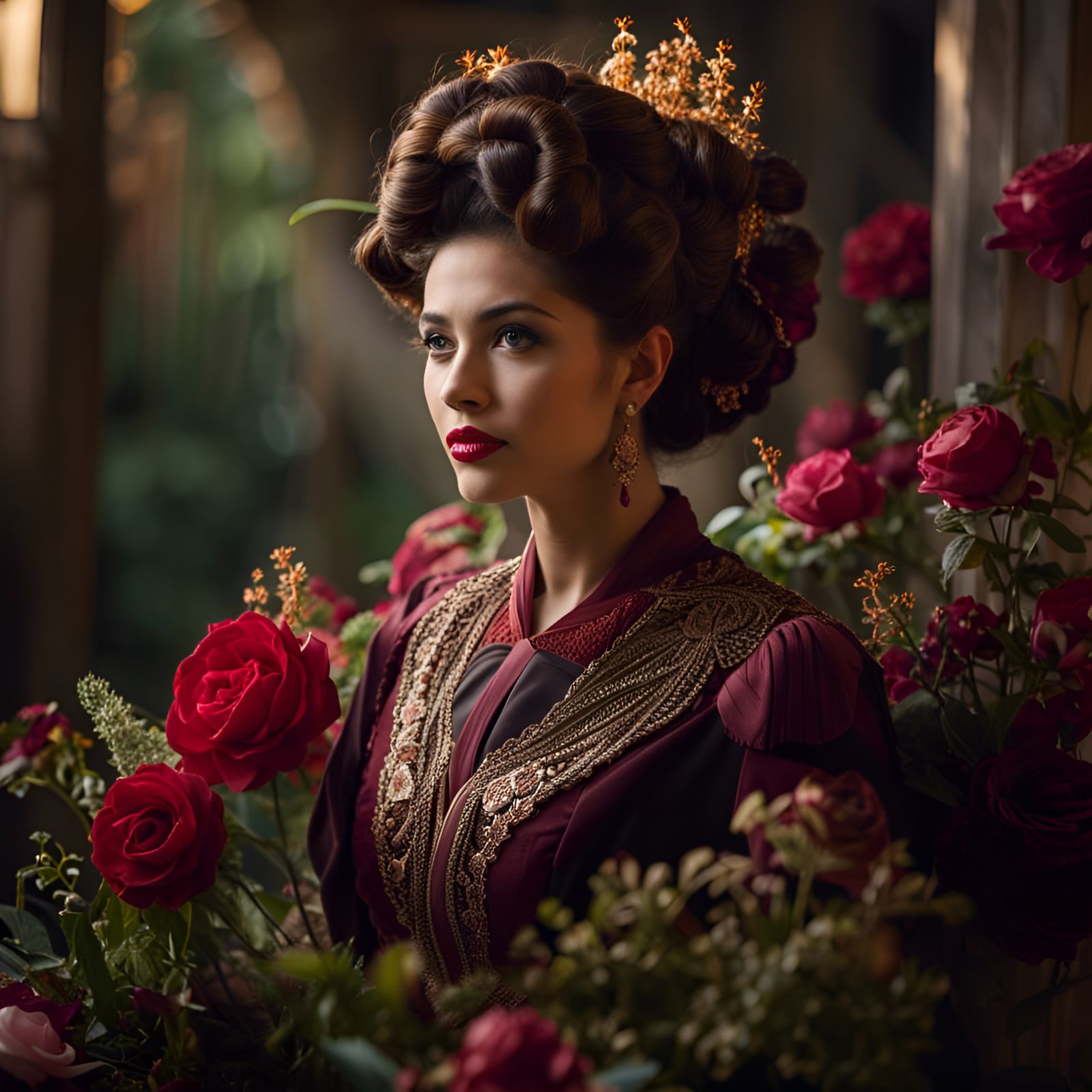 Vintage Hairdresser Creates Extravagant Hairstyle