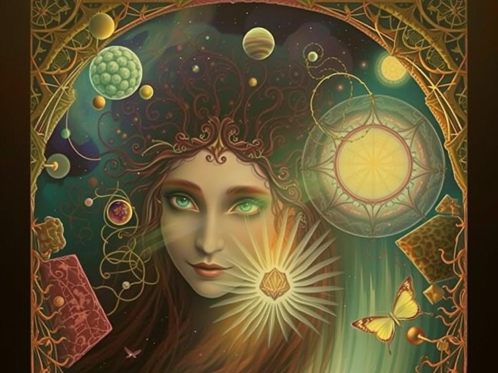 Mycelial Woman: A Networked Fate in Rich Colors