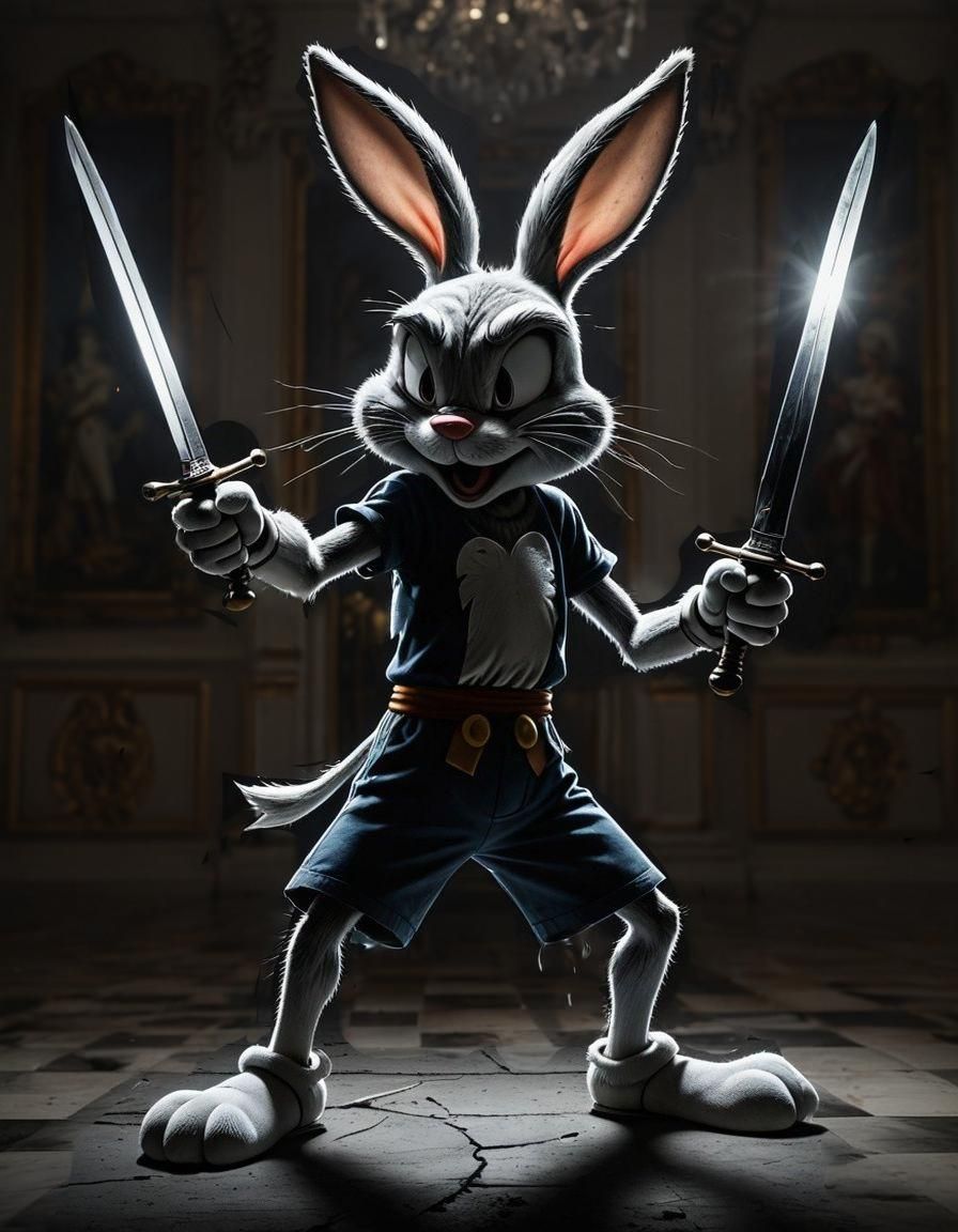 Bugs Bunny Duel at Buckingham Palace: Splash Art