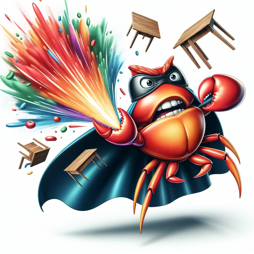 Superhero Crab in Action