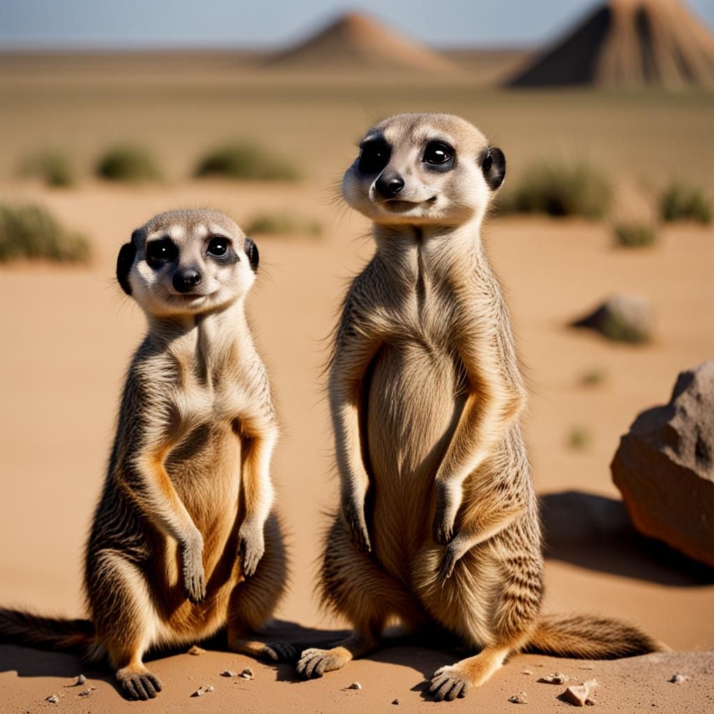 AI Generated Meerkat for Insurance Advertisement
