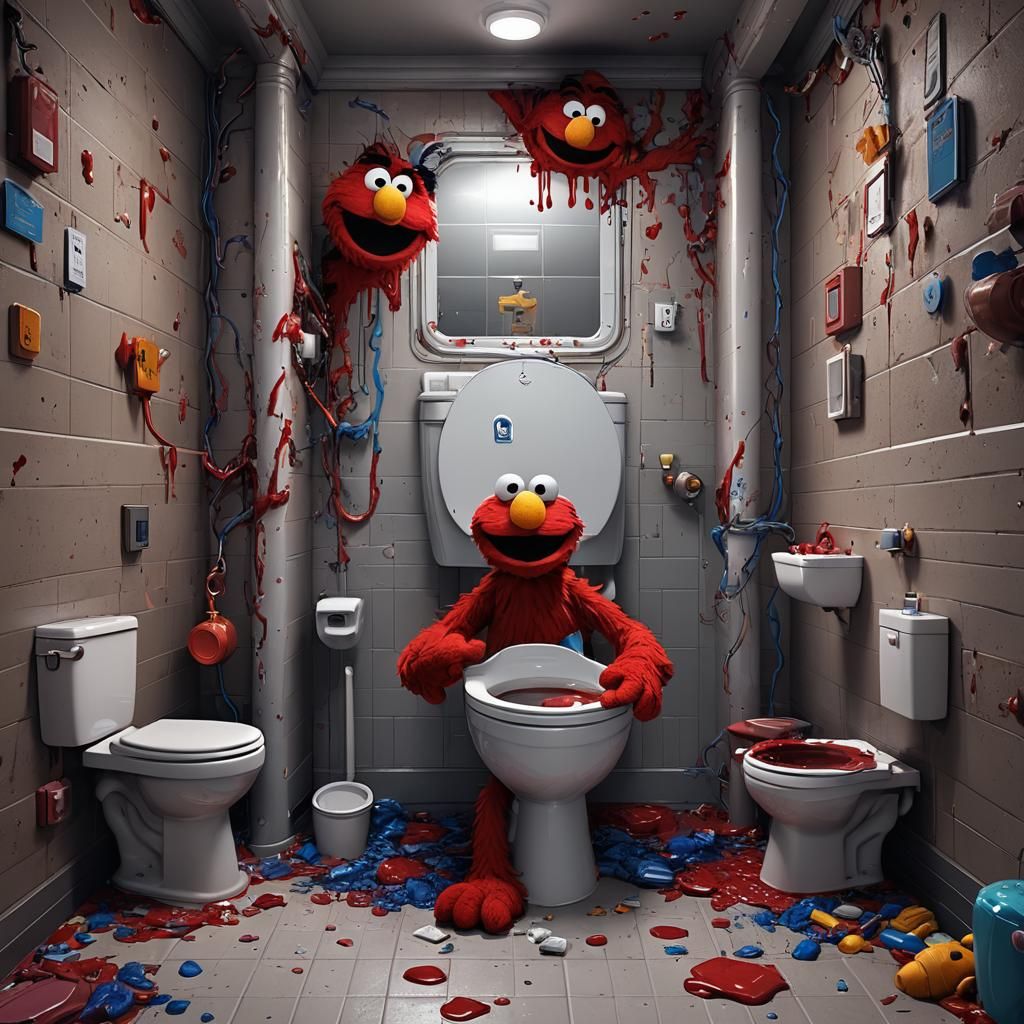 Surreal Elmo Fantasy Concept Art in 8K
