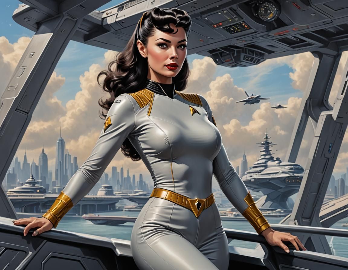 Vulcan Pin-Up on the USS Enterprise