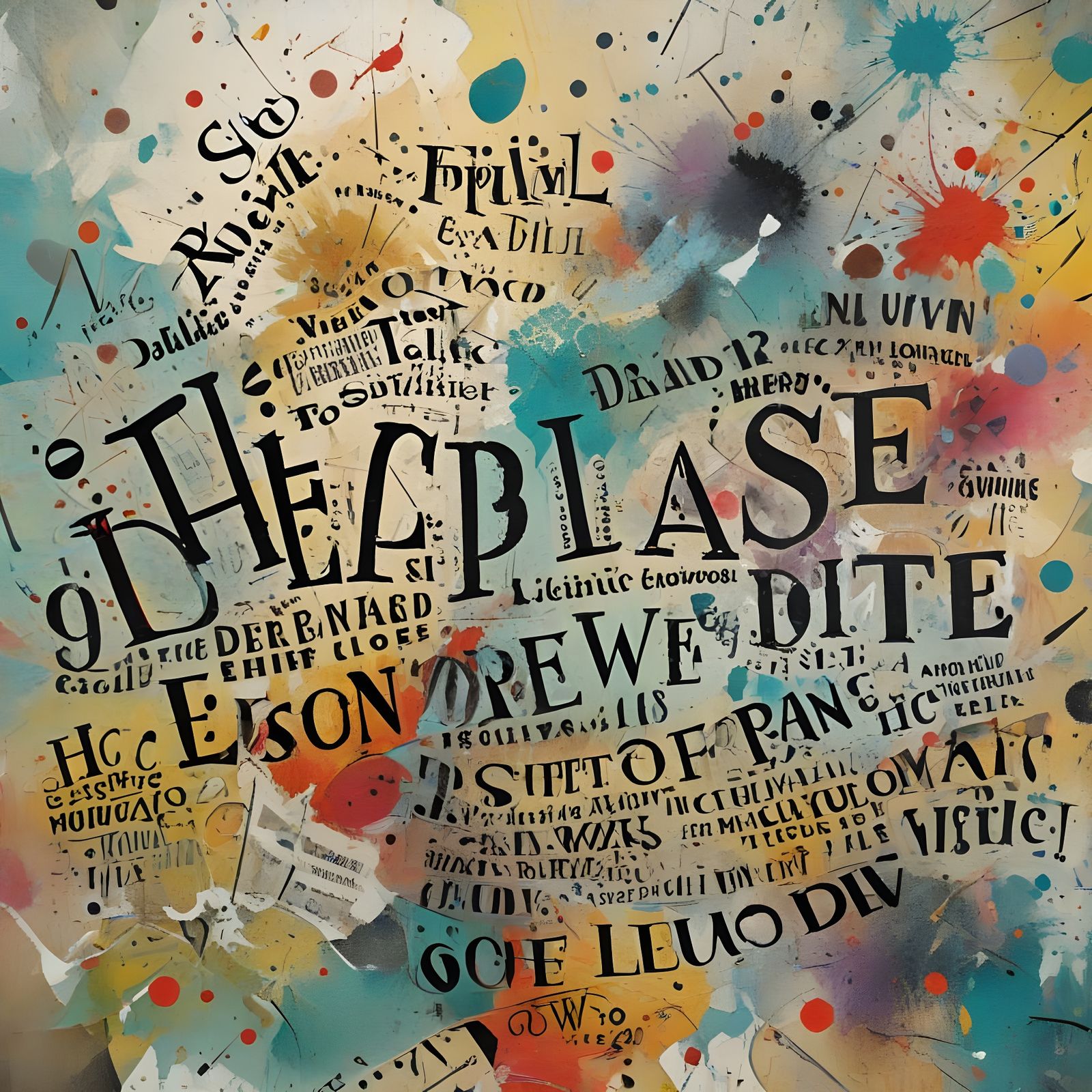 Avant-Garde Dadaism Poster in Expressive Airbrush Style