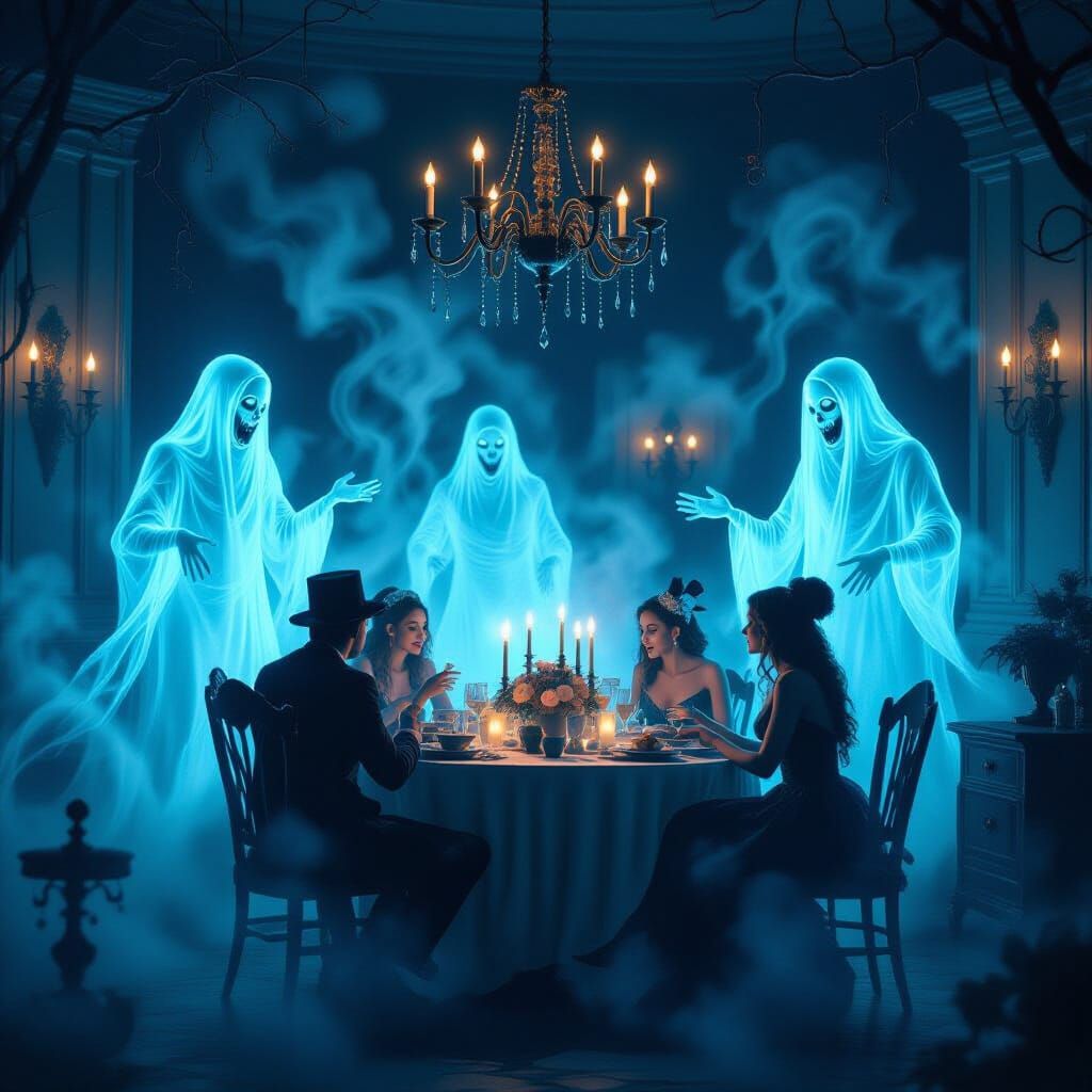Spooky Haunted Birthday Party Game at Night