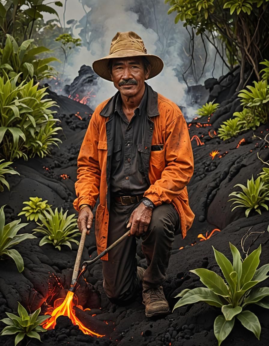 Lava Gardener Portrait
