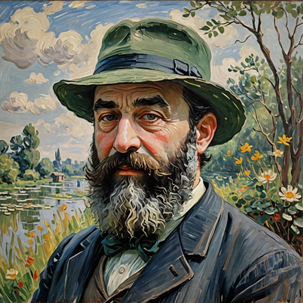 Self-portrait of Claude Monet