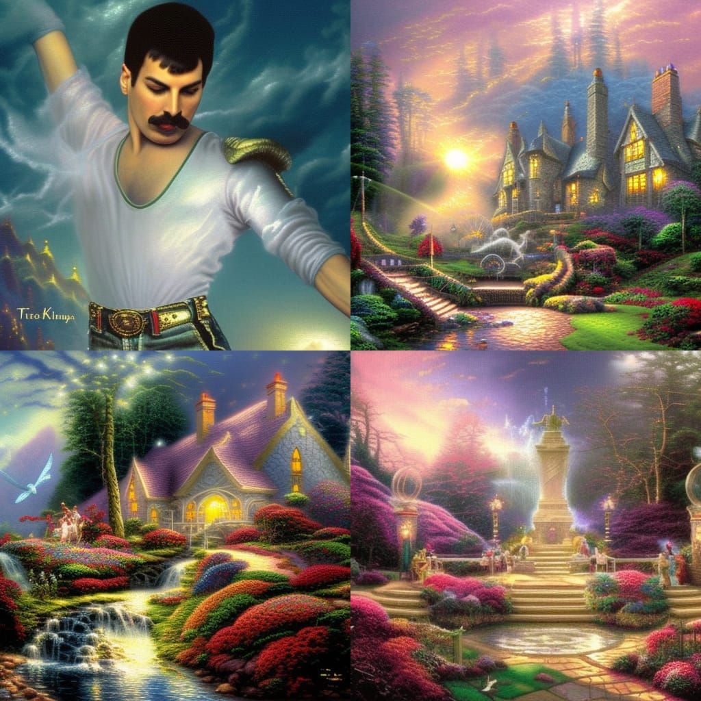 Freddie Mercury Ethereal Fantasy Portrait