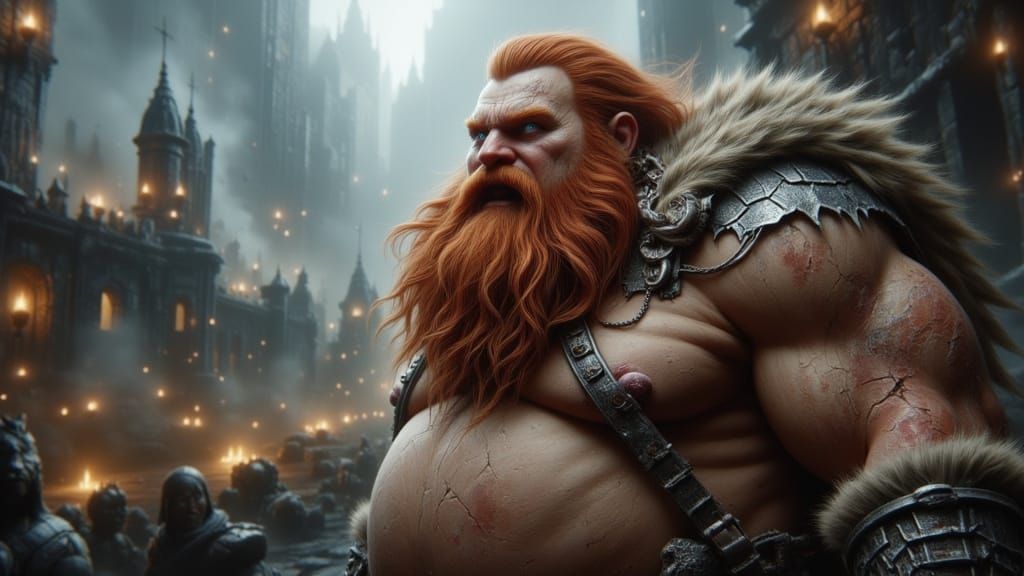 Gigantic Beer Baron in a Fantastical Realm