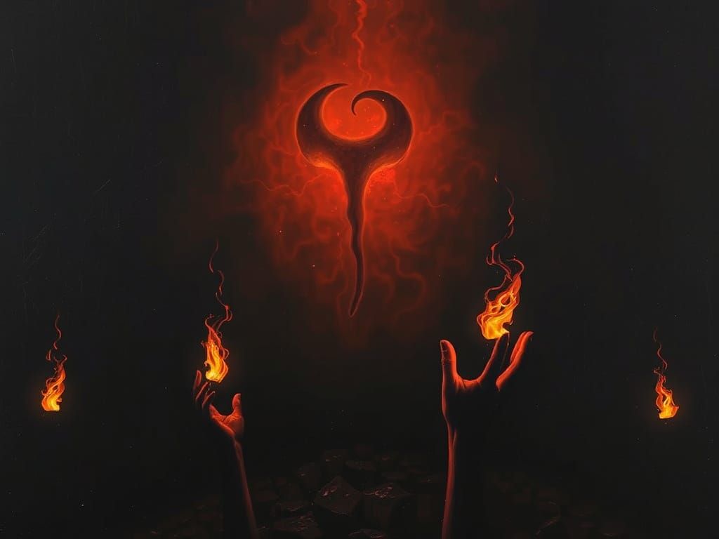 Dark Sonate of Immolation in Cold Flame