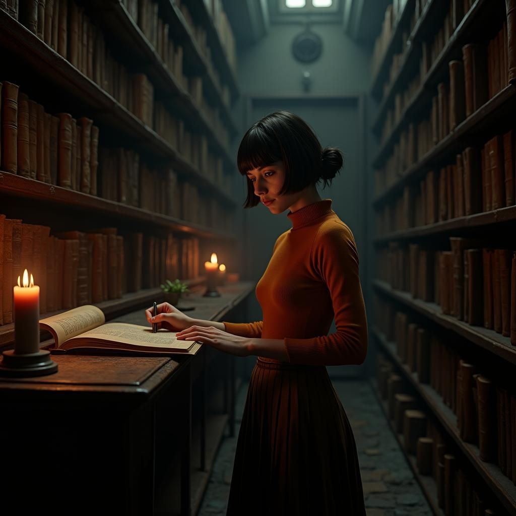 Velma in the Haunted Library
