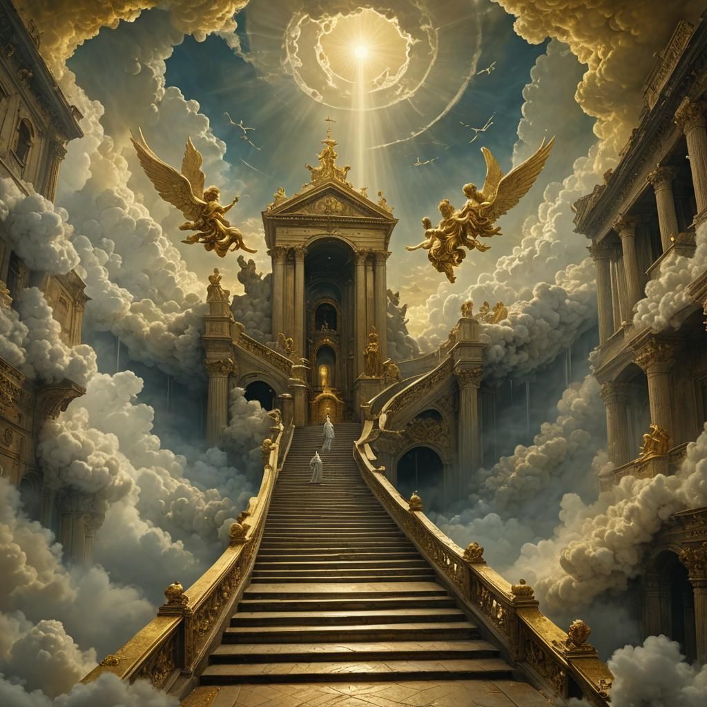 Stairway to Heaven: Ethereal Dream Architecture
