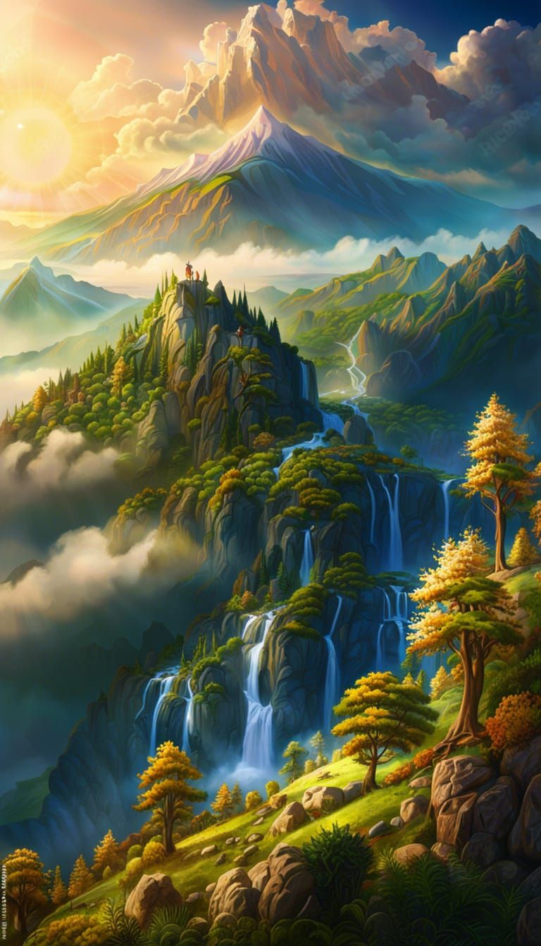Mount Olympus: Greek Gods and Archangels in Matte Painting