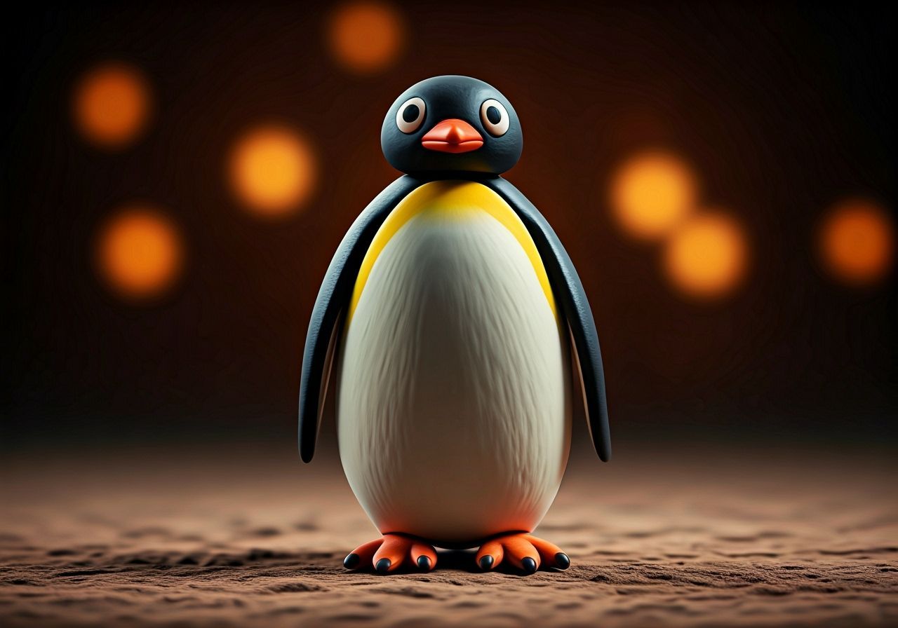 Pingu as 3D Claymation Stop Motion Character