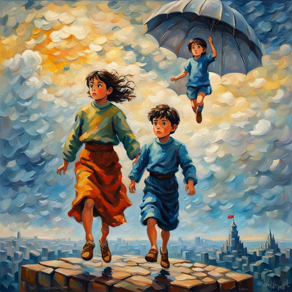 Sheeta and Pazu Soar in Castle in the Sky