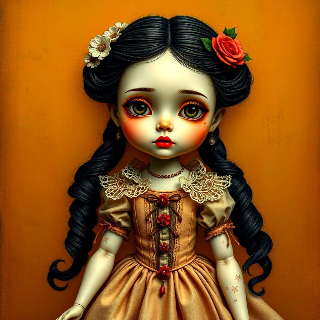 Steampunk Pinhead Doll in Victorian Elegance