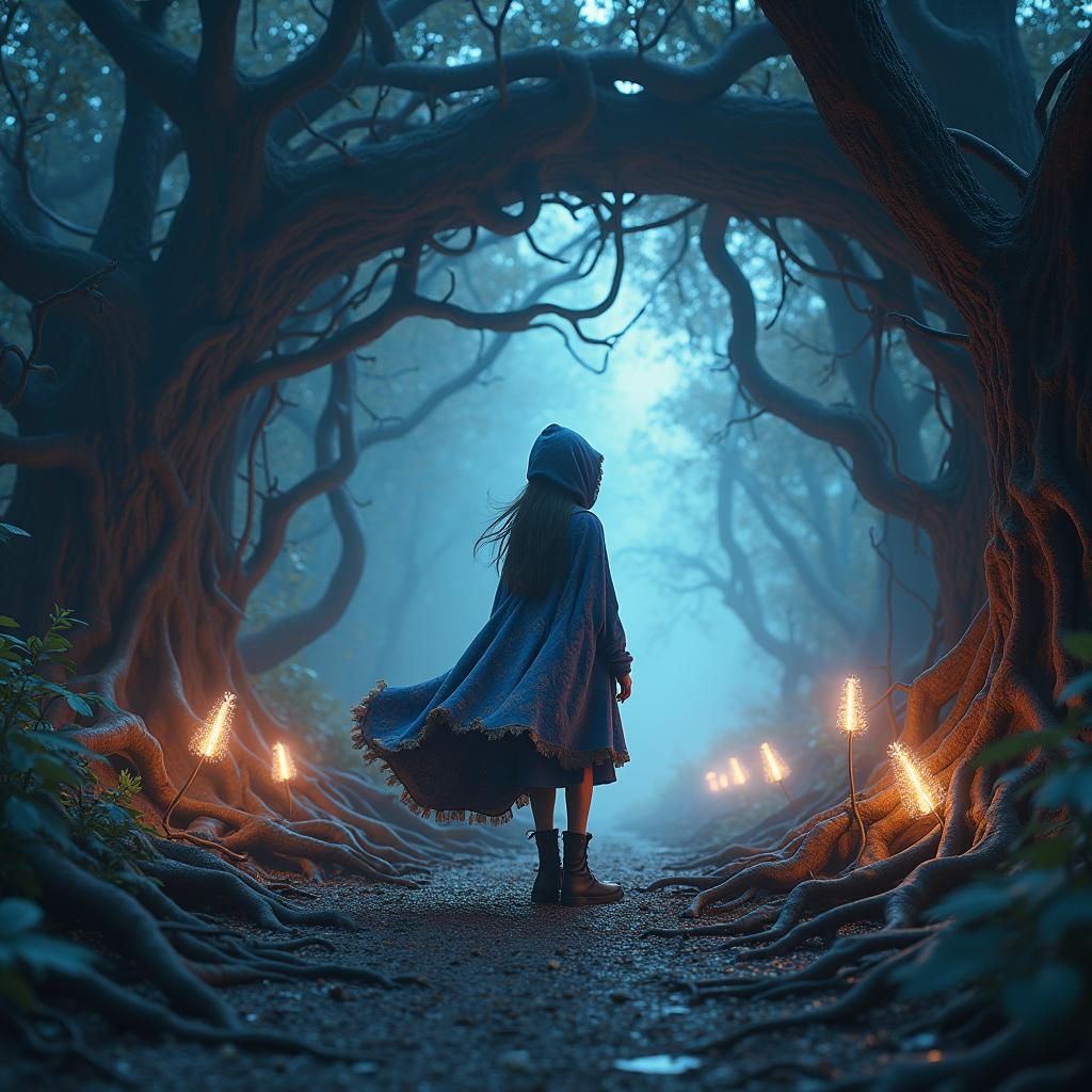 Enchanted Forest Entrance: A High-Fantasy Concept Art