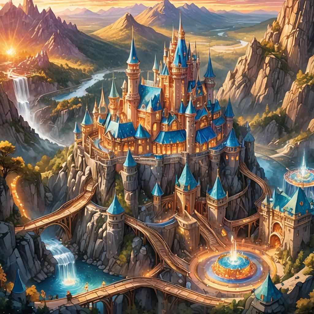 Crystal Castle in Diamond Mine Theme Park