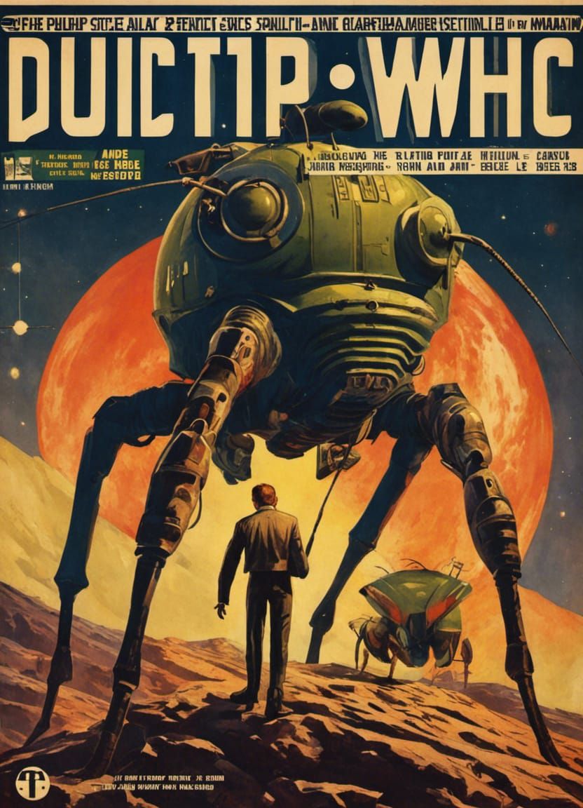 Doctor Who in Retro Pulp Sci-Fi Magazine