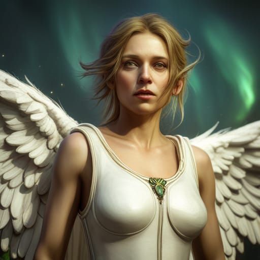 Scary Angel of Life in Detailed Digital Painting