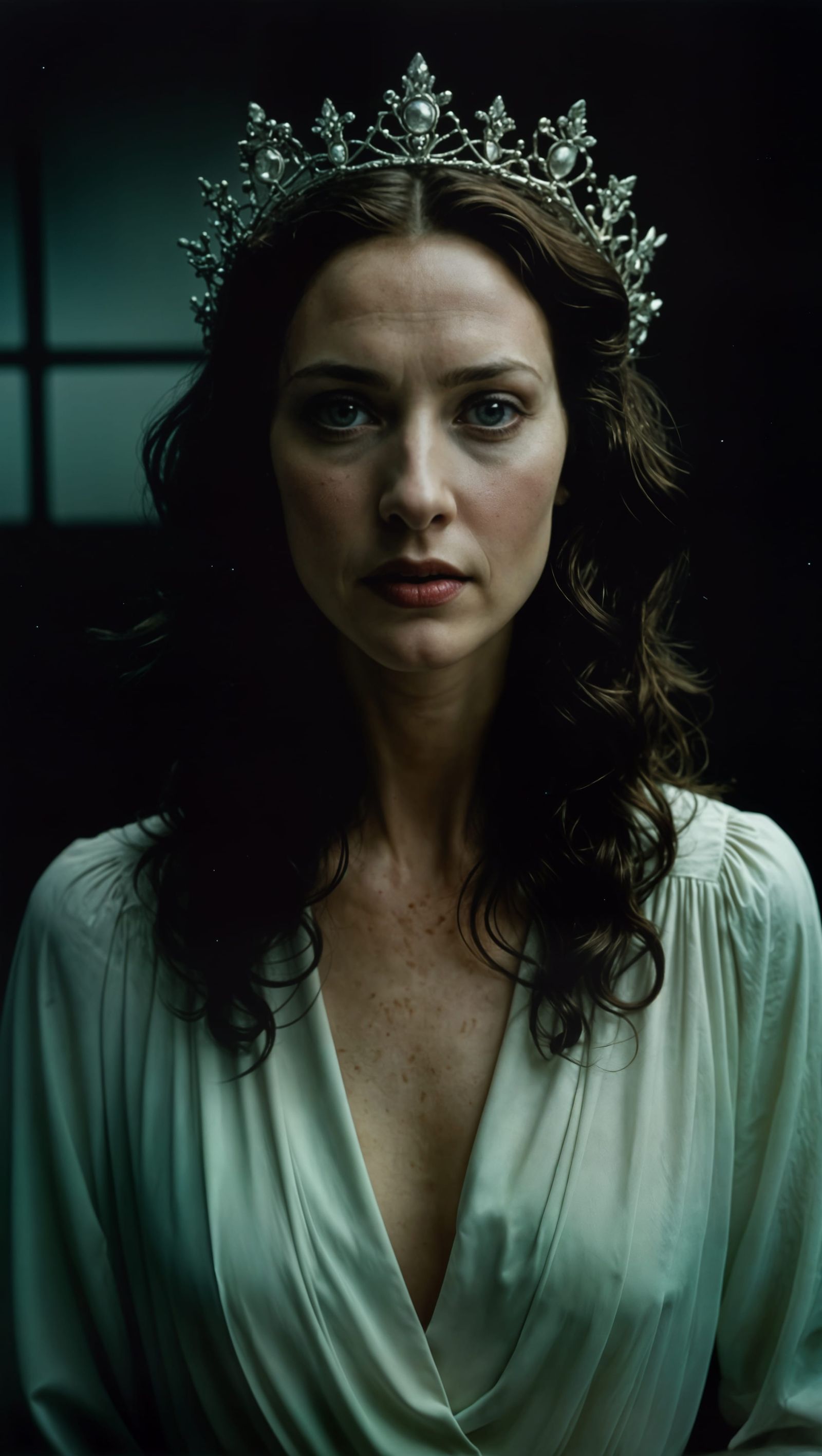 Elegantly Estranged Queen of Oblivion in Light-Waves