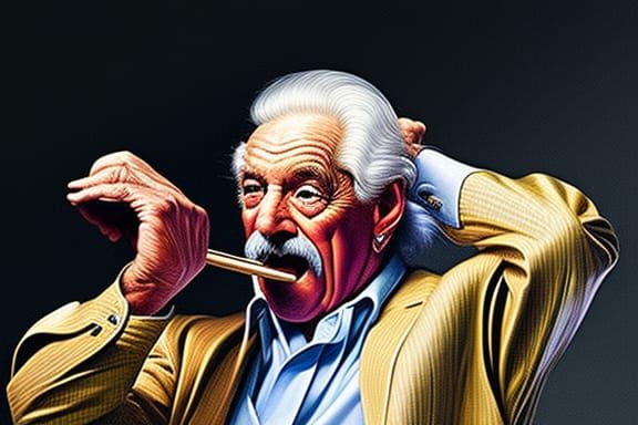 Festive Old Men Dancing: Cel-Shaded Album Art