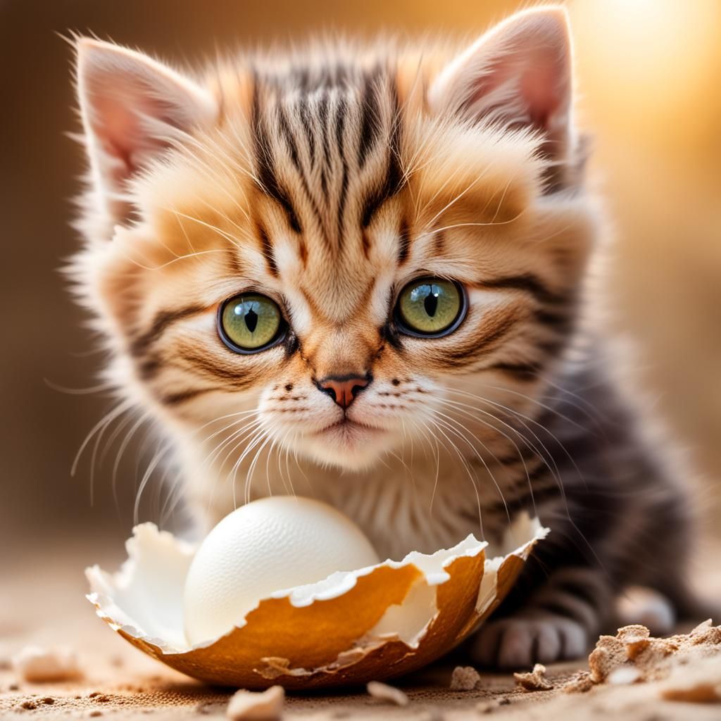 Kitten Emerges: A Wildlife Photography Portrait