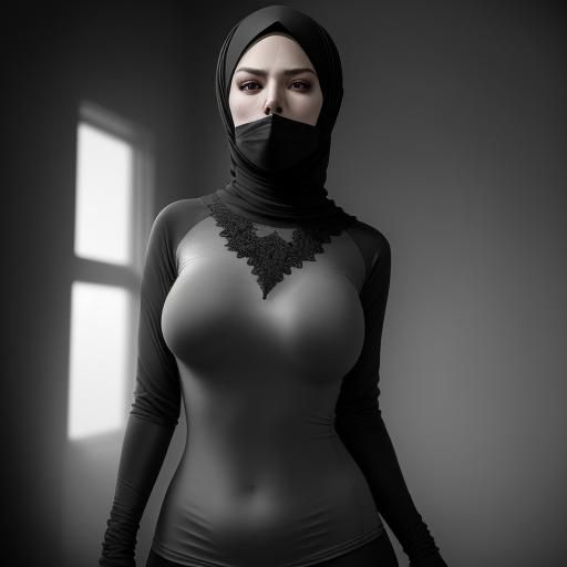 Woman in Hijab: Hyperrealistic Cinematic Portrait