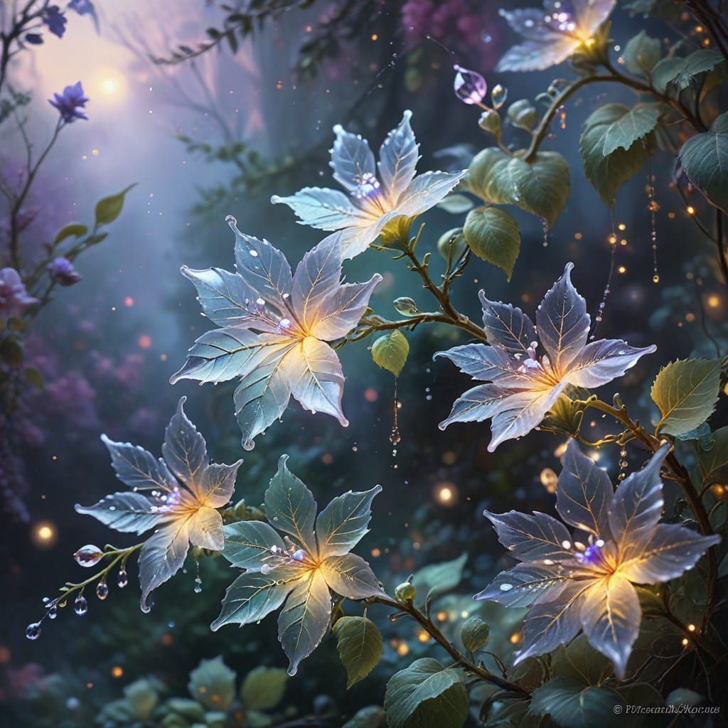 Crystal Vine in Dreamy, Ethereal Light