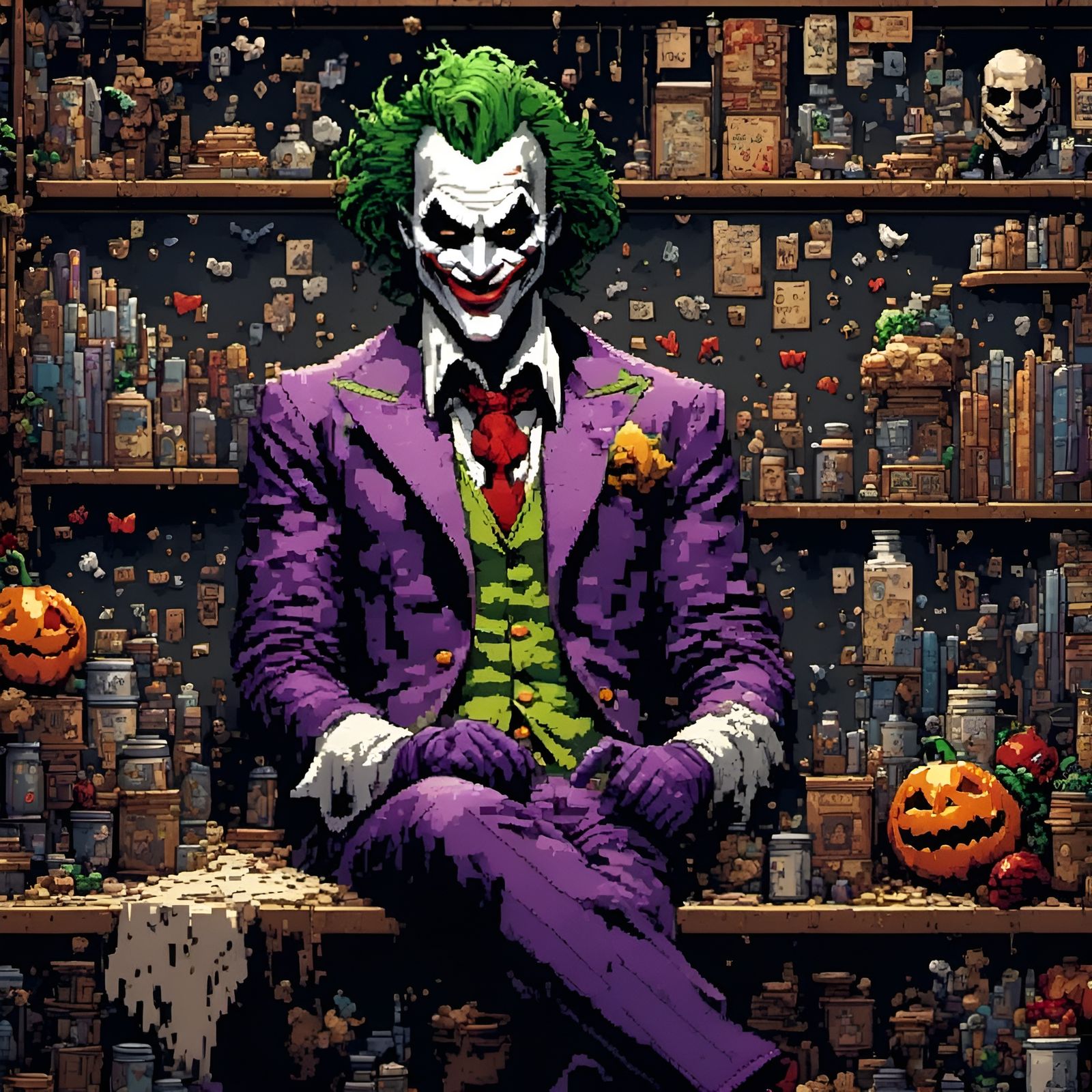 Hyperrealistic Joker Portrait with Intricate Details