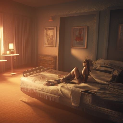Heartbreak Hotel in 3D Cinematic Style