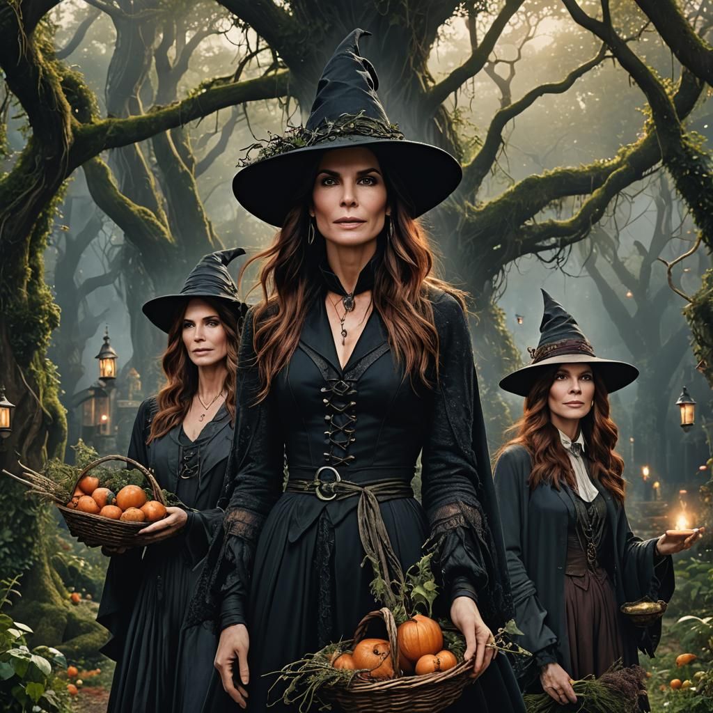 Practical Magic Witches, Detailed Matte Painting