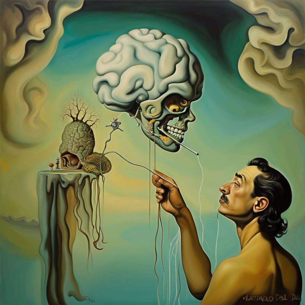 Surreal Brain Manipulation in Dali Style