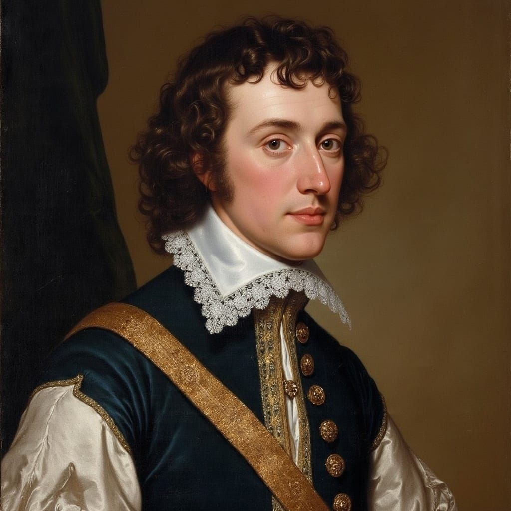 Handsome Gentleman in 17th Century Attire